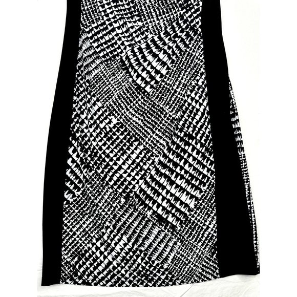 Lauren Ralph Lauren Half‎ Sleeve Knee Length Dress sz 6 Black/White - Picture 3 of 6